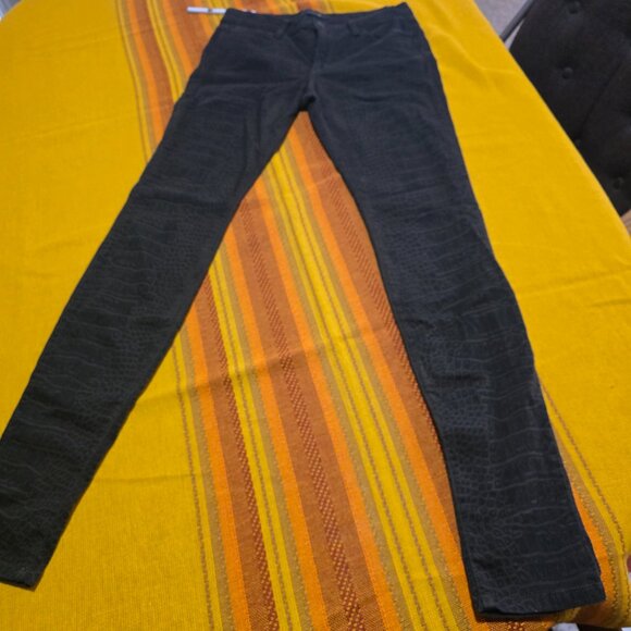 Women's Joe's Jeans Faux Crocodile Slim Fit SZ 28 - Midrise Legging Fit - Picture 2 of 10